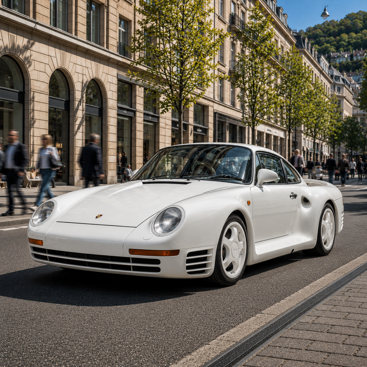 Classic and modern Porsche models